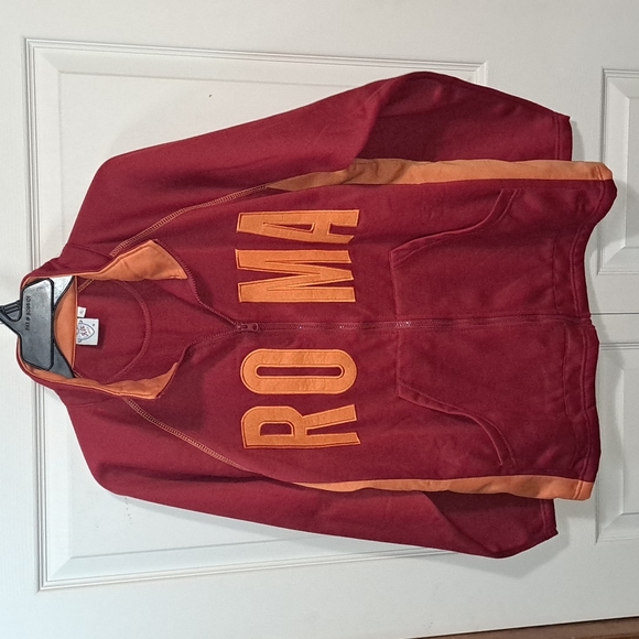 FM Italy Other - FM Italy ROMA soccer fleece zip jacket - XL - red/orange